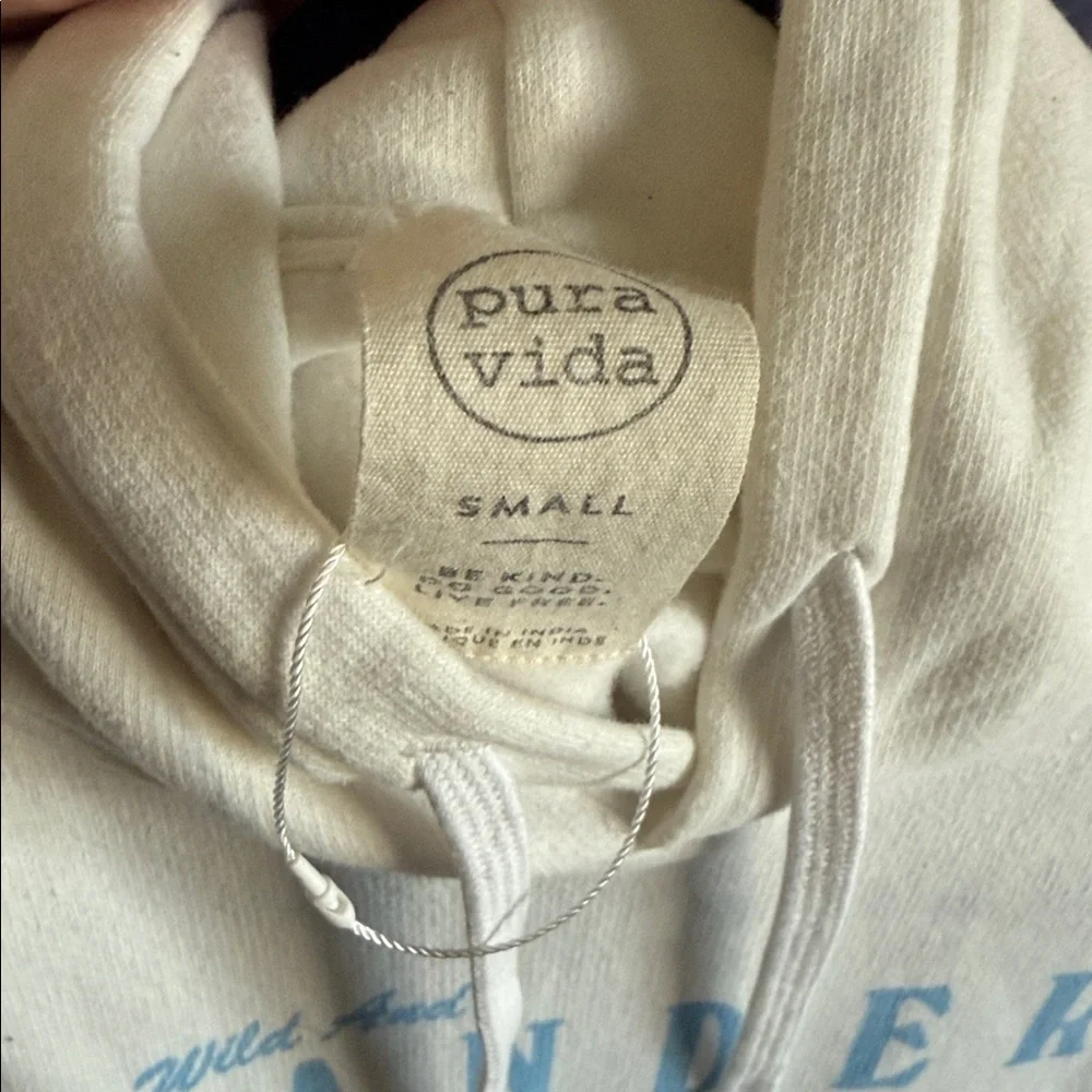 Pura Vida White Wander Graphic Hoodie - Picture 4 of 4
